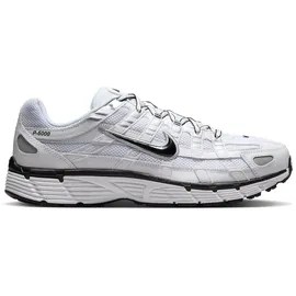 Nike P-6000 Herren White/Black/Metallic Silver/Black 46