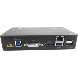 Lenovo ThinkPad USB 3.0 Pro Dock, Kabelgebunden, USB 3.2 Gen 1 (3.1 Gen 1) Type-A, Schwarz,