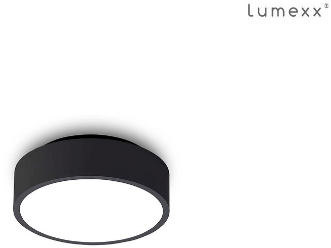 Lumexx LED Deckenleuchte MOON C160 LED, 13,3W, 3000K, 922lm, IP20, dimmbar, schwarz LUM-2-512-01-2