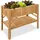 Tectake Hochbeet mit Ablage 119 x 53 x 90 cm braun