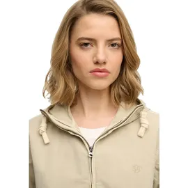 Superdry Hooded Washed Twill Jacke Damen Beige S