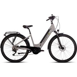 Saxonette E-Bike SAXONETTE "Premium Sport (Wave)" E-Bikes Gr. 50 cm, 28 Zoll (71,12 cm), silberfarben E-Bikes Pedelec