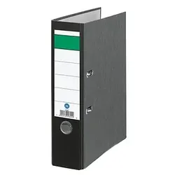 Grüner Balken Ordner Grüner Balken 1275, A4 80mm breit Karton Wolkenmarmor schwarz 4049793042978 Grüner Balken