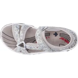 Rieker Riemchensandale Damen Hellgrau Multicolor 40