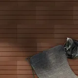 Floordirekt Terrassenfliese, Hellbraun, Holzwerkstoff, 30x60 cm, rutschfest, formstabil, UV-beständig, Gartenzubehör, Terrassen- & Balkonböden, Terrassenfliesen