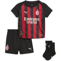 Puma AC Milan 25/26 Heimtrikot-kit Kinder PUMA schwarz|rot 68-72cm 6-9M