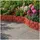 Hti-Living Beeteinfassung Steinmauer 45 x 29 cm 4 Stück rot