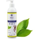 KEFI animals Everydog Hundeshampoo mit Frische Grünem Tee Duft, Neutraler pH-Wert, Fellpflege Mit Lanolin, Spendet der Haut Feuchtigkeit, Flasche mit Spender, 250 ml