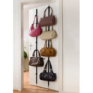 Wenko Taschengarderobe für 8 Taschen Schwarz