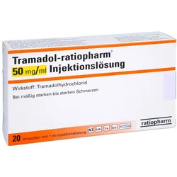 TRAMADOL-ratiopharm 50 mg/ml Injektionslösung Amp. 20 St