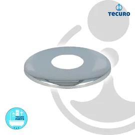 tecuro Design-Hahnrosette 1/2 Zoll Ø 22 mm x Ø 61 mm x 35 mm Messing verchromt
