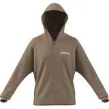 adidas Essentials LINEAR Hoodie Warm Sandstone/White M