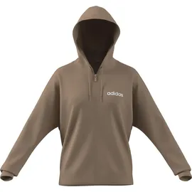 adidas Essentials LINEAR Hoodie Warm Sandstone/White M