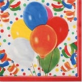 Papstar Papstar, Servietten, Servietten "Lucky Balloons" (100 x 33 x 33 cm)