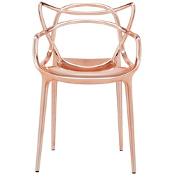 Kartell - Masters Stuhl, metallic kupfer