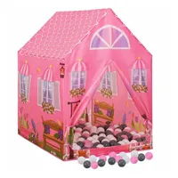 vidaXL Kinder-Spielzelt mit 250 Bällen Rosa 69x94x104 cm