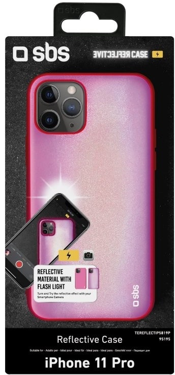 SBS reflektierendes Case rosa Apple iPhone 11 Pro Schutzhülle Smartphone