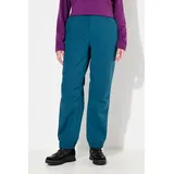 Ulla Popken Damen Softshellhose wasserabweisend Formknie Fleecefutter blaugrün DE 56 / FR 58 (UK 30)