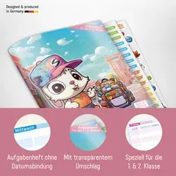 Mein Grundschul-Aufgabenheft A5 sort. LERNFREUNDE 8522-6 112S. 1.+2.Klasse