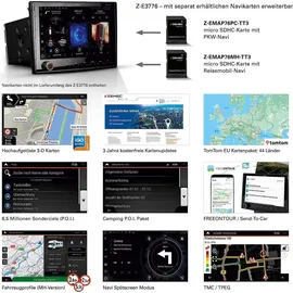 Zenec Z-E3776 9 Zoll Autoradio kompatibel mit Fiat Ducato III 250, 251