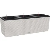 LECHUZA Trio Cottage 40 Komplettset 130 x 42 x 44 cm lichtgrau