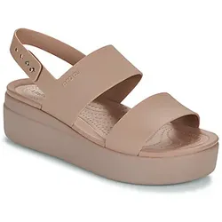 Crocs  Sandalen Brooklyn Low Wedge  in Beige