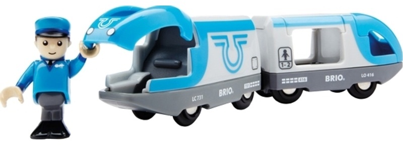 Brio Blauer Reisezug (Batteriebetrieb) 3-Teilig