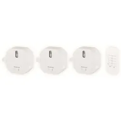 SMARTWARES Lichtschalter-Set SH4-99557, 3x Einbauschalter + FB
