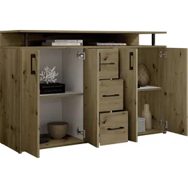 HBZ Drivno Sideboard 139 x 90 x 34 cm Braun