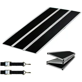 Baumarktplus DREIBREIT by TRUTZHOLM 3-fach Auffahrrampe klappbar 175cm Tragkraft 1020kg Alu grau schwarz beschichtet Verladerampe Rampe
