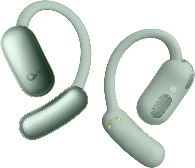 Soundcore AeroFit 2 - Grün, Open-Ear-Kopfhörer, anpassbare Ohrbügel, fester Halt, tiefer Bass, Hi-Res Audio, 42 Std. Spielzeit, Bluetooth 5.4, kabelloses Laden, IP55, klare Anrufe durch KI