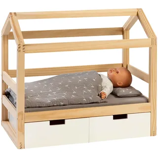 Musterkind Puppen-Hausbett Viola, natur