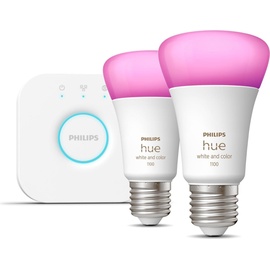 Philips Hue White and Color Ambiance 1100 E27 9W Starter-Kit (929002468810)