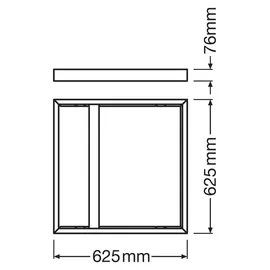 LEDVANCE Aufbaurahmen M625 PL625SUR.MOUNTKITH75