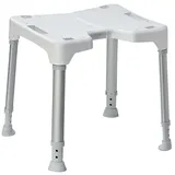 Dietz Duschhocker Tayo mit Hygieneausschnitt weiß