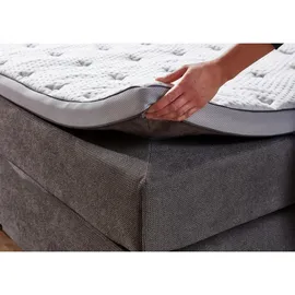 Roller Boxspringbett 160 x 200 cm H2/H3 Grau
