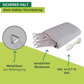 WINDHAGER Sonnensegel Cannes 4 x 4 m
