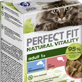 Perfect Fit 1+ Natural Vitality Adult mit Hochseefisch & Lachs 6 x 50 g