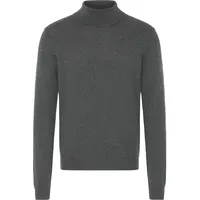 CASUAL FRIDAY Rollkragenpullover CASUAL FRIDAY "Rollkragenpullover CFEdin", Herren, Gr. M, grau (dunkelgrau melange), Obermaterial: 95% Baumwolle CO. 5% Kaschmir WS., Pullover Rollkragenpullover