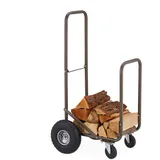 Relaxdays 10047314 Brennholzwagen - -halter
