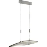 Fischer & Honsel Zugpendelleuchte Hängelampe Esstischlampe Silber höhenverstellbar, LED Dimmbar