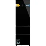 Cecotec Kühlschrank mit französischen Türen 400 L Bolero Coolmarket Combi Fd 400 Black Glass E. Multi Airflow-Verteilung, NoFrost-System und Funktionen für Fast Cooling und Fast Freezing