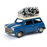 CHRISTMAS GOODS by Inge Weihnachtsfigur »Auto mit Baum, Weihnachtsdeko«, im sportlichen Look, Höhe ca. 18 cm, blau