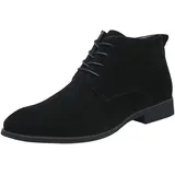 Wildleder-Slipper für Herren, Wildlederschuhe, braune Arbeitsstiefel, weiche Sohle, Wearbreeze-Schuhe, Herren, lässig, nackte Stiefel, bequeme Wanderschuhe, modische Stiefeletten, einfarbig - 41 EU