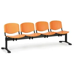 Wartezimmerbank - Kunststoff ISO Biedrax LC9720o - Gestell schwarz