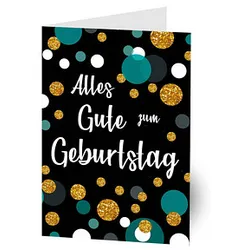 LUMA Geburtstagskarte mit Film Glitter DIN B6