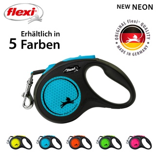 flexi New Neon S neon-blau 5 m