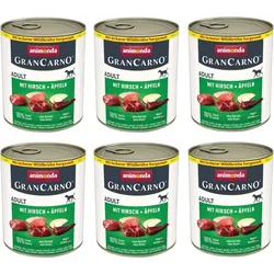 ANIMONDA GranCarno Adult Dog Geschmack: Hirsch + Apfel 6x800g