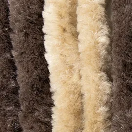 Lemodo Flauschvorhang 100 x 200 cm Braun/Beige