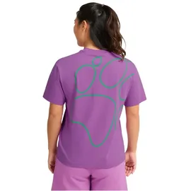 Jack Wolfskin Celebrate The Paw Original Kurzarm-t-shirt - Paw Foxglove - L
